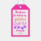 Vielen Dank, Tag Fabulous 40 Geschenkanhänger (Rückseite)