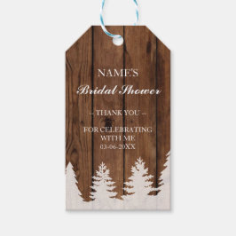 Vielen Dank Tag Favor Wood Trees Xmas Brautparty Geschenkanhänger