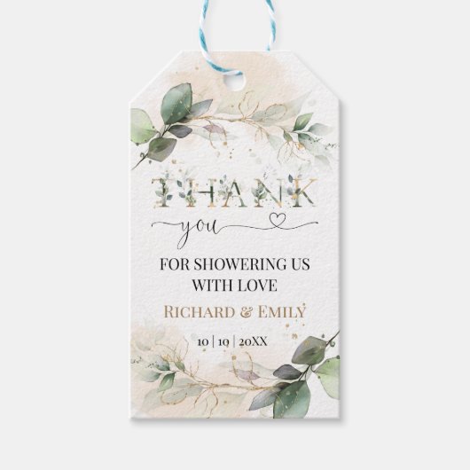 Vielen Dank Tag Geschenkanhänger (Vorderseite)