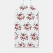 Vielen Dank Tag Gold Brautparty Burgundy Red Geschenkanhänger (Rückseite)