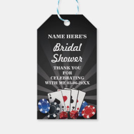 Vielen Dank Tag Rustic Brautparty Las Vegas Geschenkanhänger