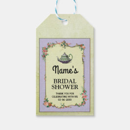 Vielen Dank Tag Wonderland Teapot Brautparty Geschenkanhänger