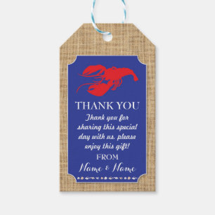 Vielen Dank Tags Crawfish Boil Lobster Beach Weddi Geschenkanhänger