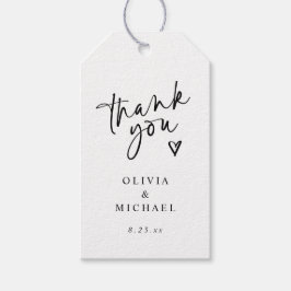 Vielen Dank Tags für die Favoriten Moderne Hochzei Geschenkanhänger