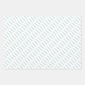 Vielen Dank, Tartan Pattern Sage Green Pastel Geschenkpapier Set (Vorderseite 3)