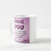 Vielen Dank Tasse (Vorderseite Links)