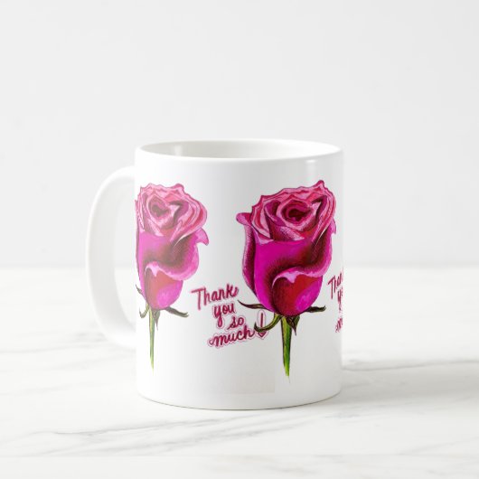 Vielen Dank Tasse (Vorderseite Links)