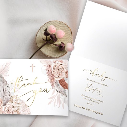 Vielen Dank Taufkarte Karte