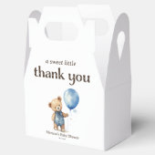 Vielen Dank Teddy Bear Boy Baby Dusche Geschenkschachtel (Geöffnet)