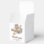 Vielen Dank Teddy Bear Pilot Baby Boy Dusche Geschenkschachtel (Geöffnet)