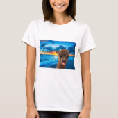 Vielen Dank tee alpaca on beach (Vorderseite)