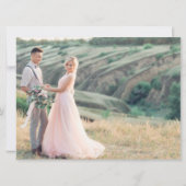 Vielen Dank Terracotta Foto Collage Wedding (Rückseite)