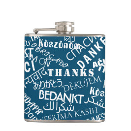 Vielen Dank Text Flask Multi Language Your Colors Flachmann