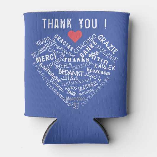 Vielen Dank Text kann Cooler Geschenke wählen Farb Dosenkühler (Vorderseite)