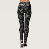Vielen Dank Text Multi Language Leggings Ihre Farb (Rückseite)