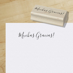 Vielen Dank   Thank you Very Much   Spanisch Gummistempel