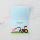 Vielen Dank Tiere Faltkarte Dankeskarte (Innenseite)