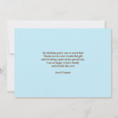 Vielen Dank, Tiere Flat Card Dankeskarte (Rückseite)