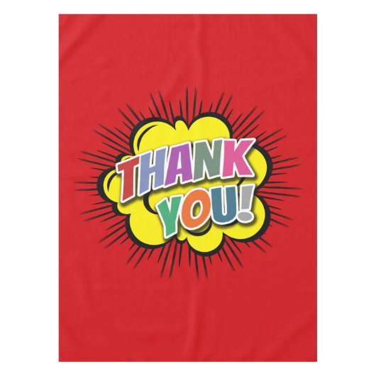 Vielen Dank Tischdecke (Vorderseite)