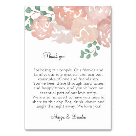 Vielen Dank Tischkarten für MH Tischnummer