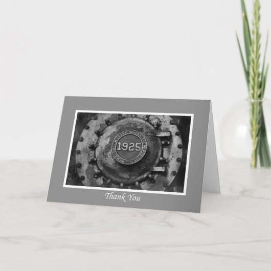 Vielen Dank Train Motor Dankeskarte (Vorderseite)