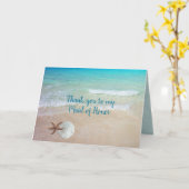 Vielen Dank Trauzeugin Beach Muscheln Card Karte (Gelbe Blume)