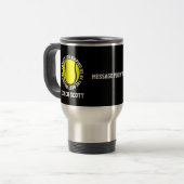 Vielen Dank Travel Mug für Tennistrainer Reisebecher (Vorderseite Links)