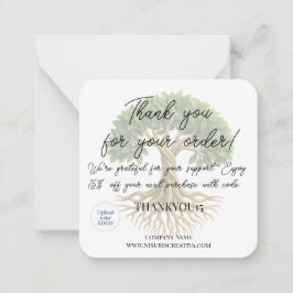 Vielen Dank Tree of Life Business Promotional Clie Mitteilungskarte