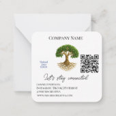 Vielen Dank Tree of Life Business Promotional Clie Mitteilungskarte (Rückseite)