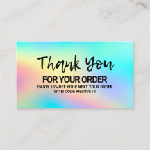 Vielen Dank, Trendy Color Holo instagram Discount