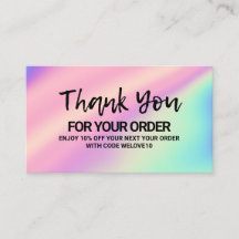 Vielen Dank, Trendy Color Holo instagram Discount