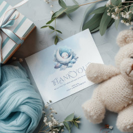 Vielen Dank, Typografie Crescent Moon Dankeskarte