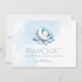 Vielen Dank, Typografie Crescent Moon Dankeskarte (Vorderseite)