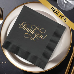 Vielen Dank! Typografie Foil Napkins Servietten Mit Folie
