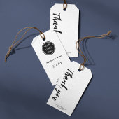 Vielen Dank Typografie l Clean Price Display Geschenkanhänger