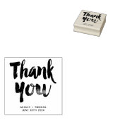 Vielen Dank Typografie rustikale schick einfache H Gummistempel (Stempel)