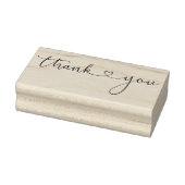 Vielen Dank Typografie Simple Stylish Heart Gummistempel (Stempel)