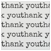 Vielen Dank Typografie Text Stoff (Nahaufnahme)