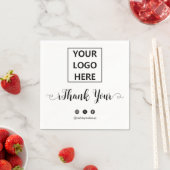 Vielen Dank Typografy Logo Simple Classic Serviette (Beispiel)