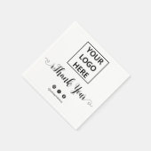 Vielen Dank Typografy Logo Simple Classic Serviette (Ecke)