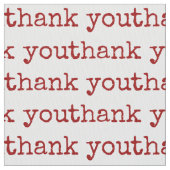 Vielen Dank, Typografy Text Stoff (Nahaufnahme)