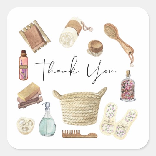 Vielen Dank, Umschlag Aufkleber der Selbstversorgu (Vorderseite)