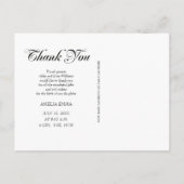 Vielen Dank und Baby Birth Ankündigung (Rückseite)