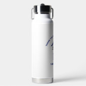 Vielen Dank und Ihr Geschäftslogo QR-Code Trinkflasche (Vorderseite)