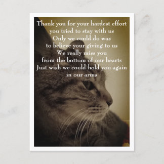 Vielen Dank und RIP Postkarte