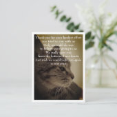 Vielen Dank und RIP Postkarte (Stehend Vorderseite)