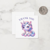 Vielen Dank, Unicorn Card Mitteilungskarte (Vorderseite/Rückseite Beispiel)