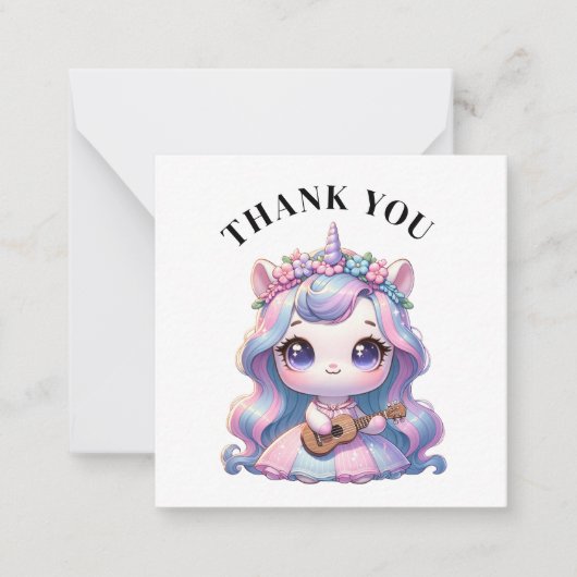 Vielen Dank, Unicorn Card Mitteilungskarte (Vorderseite)