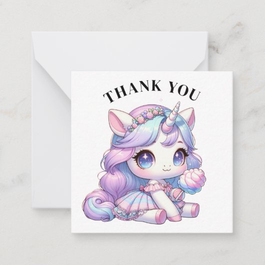 Vielen Dank, Unicorn Card Mitteilungskarte (Vorderseite)