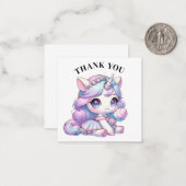 Vielen Dank, Unicorn Card Mitteilungskarte (Vorderseite/Rückseite Beispiel)